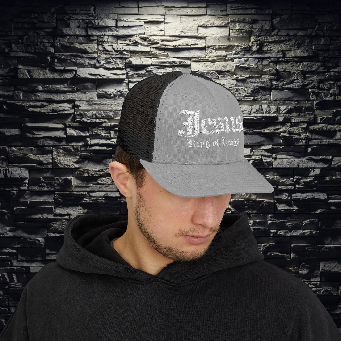 Jesus King of Kings Snapback Trucker Cap