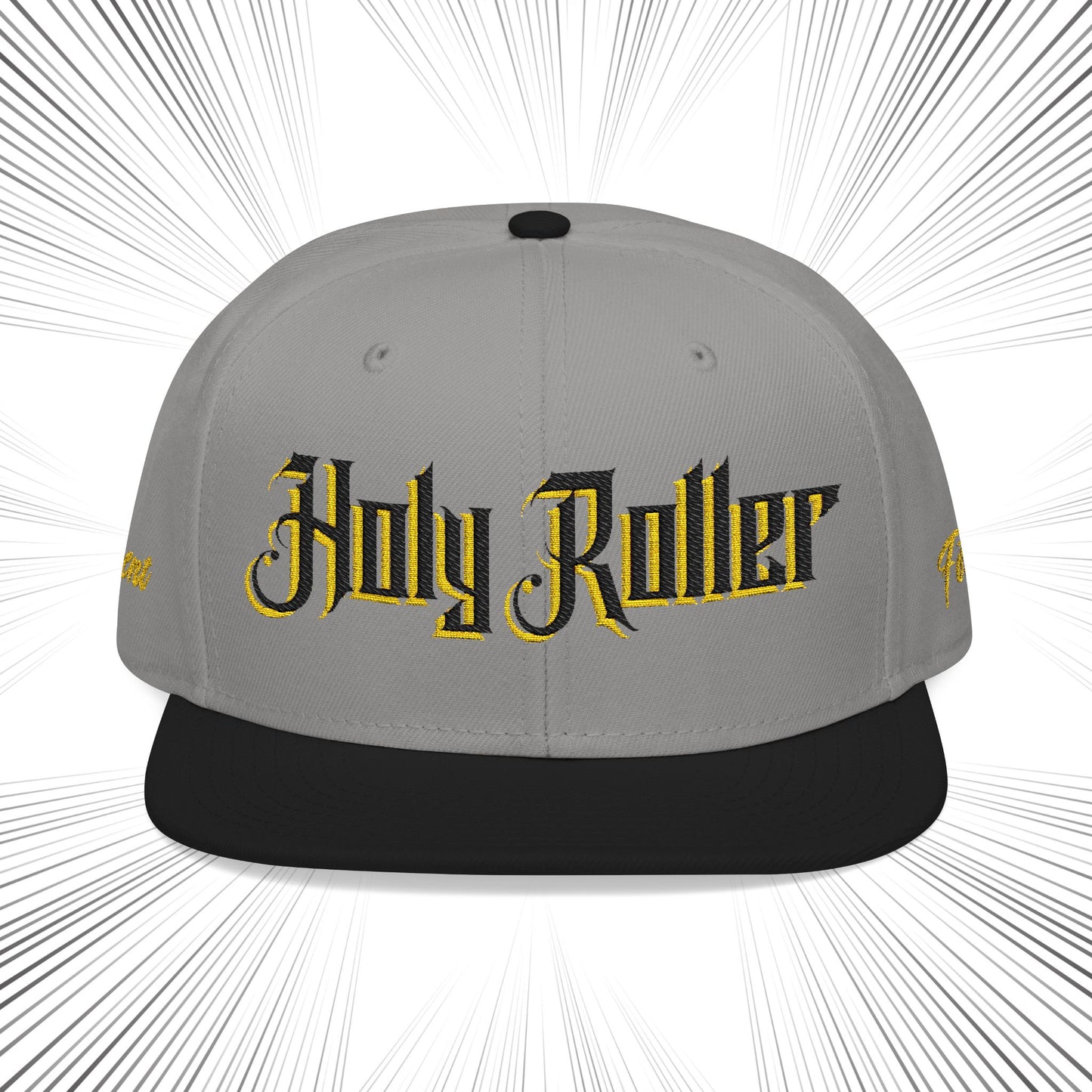 Holy Roller Embroidered Snapback Hat - Stylish & Unique Cap for Fashion Enthusiasts