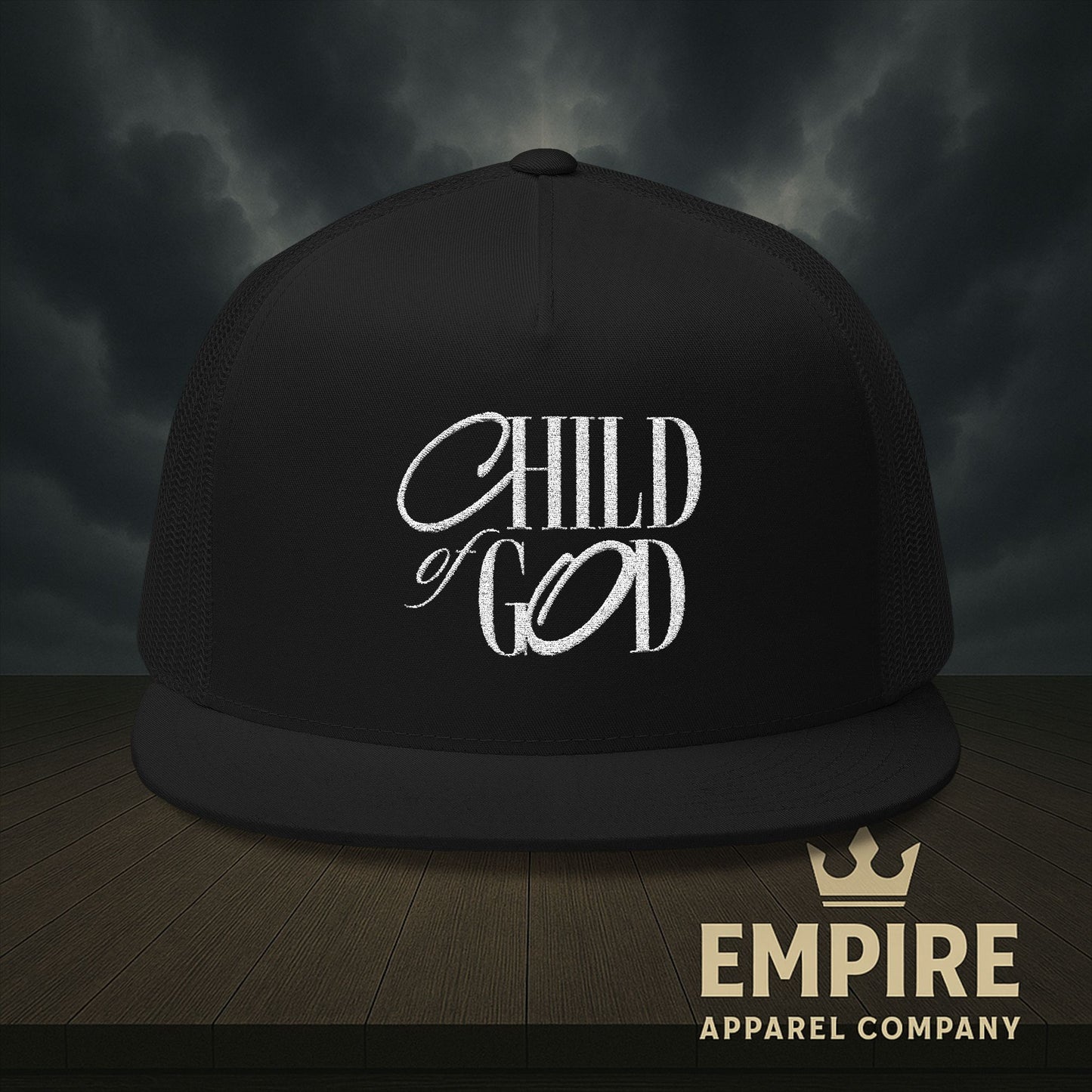 Embroidered Trucker Cap, Stylish Hat, Child of God Design, Faith-Based Apparel, Perfect Gift for Outdoor Activities, Summer Fashion