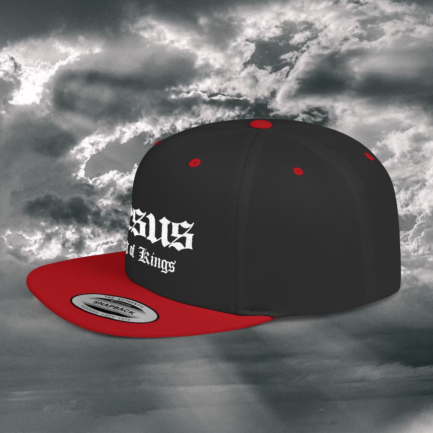 Jesus King of Kings Flat Bill Snapback Hat