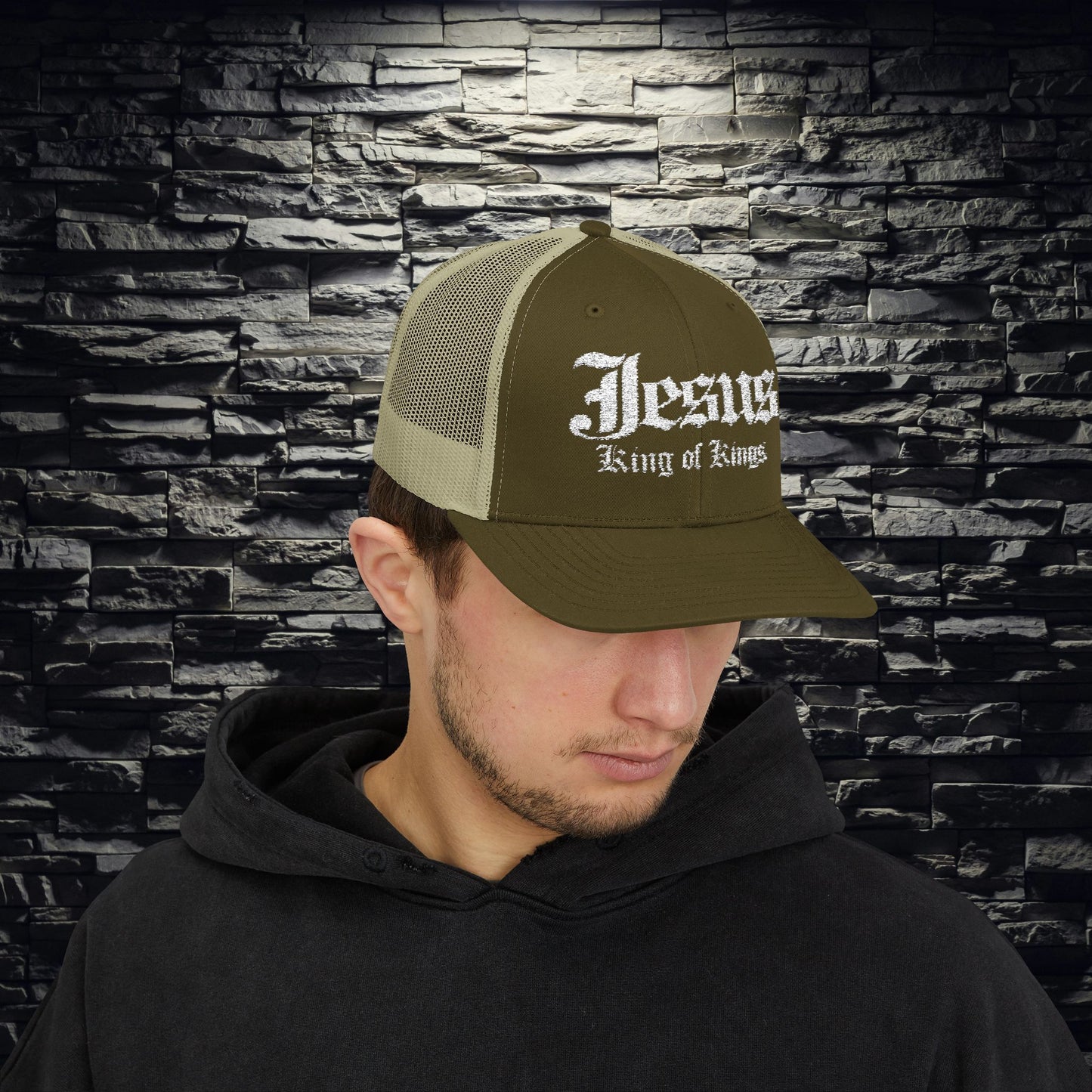 Jesus King of Kings Snapback Trucker Cap