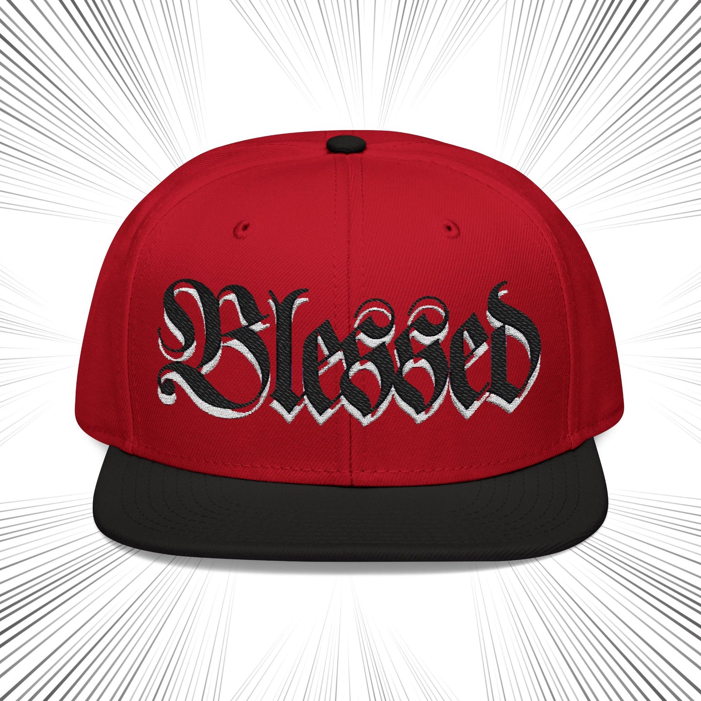 Embroidered Blessed Snapback Hat