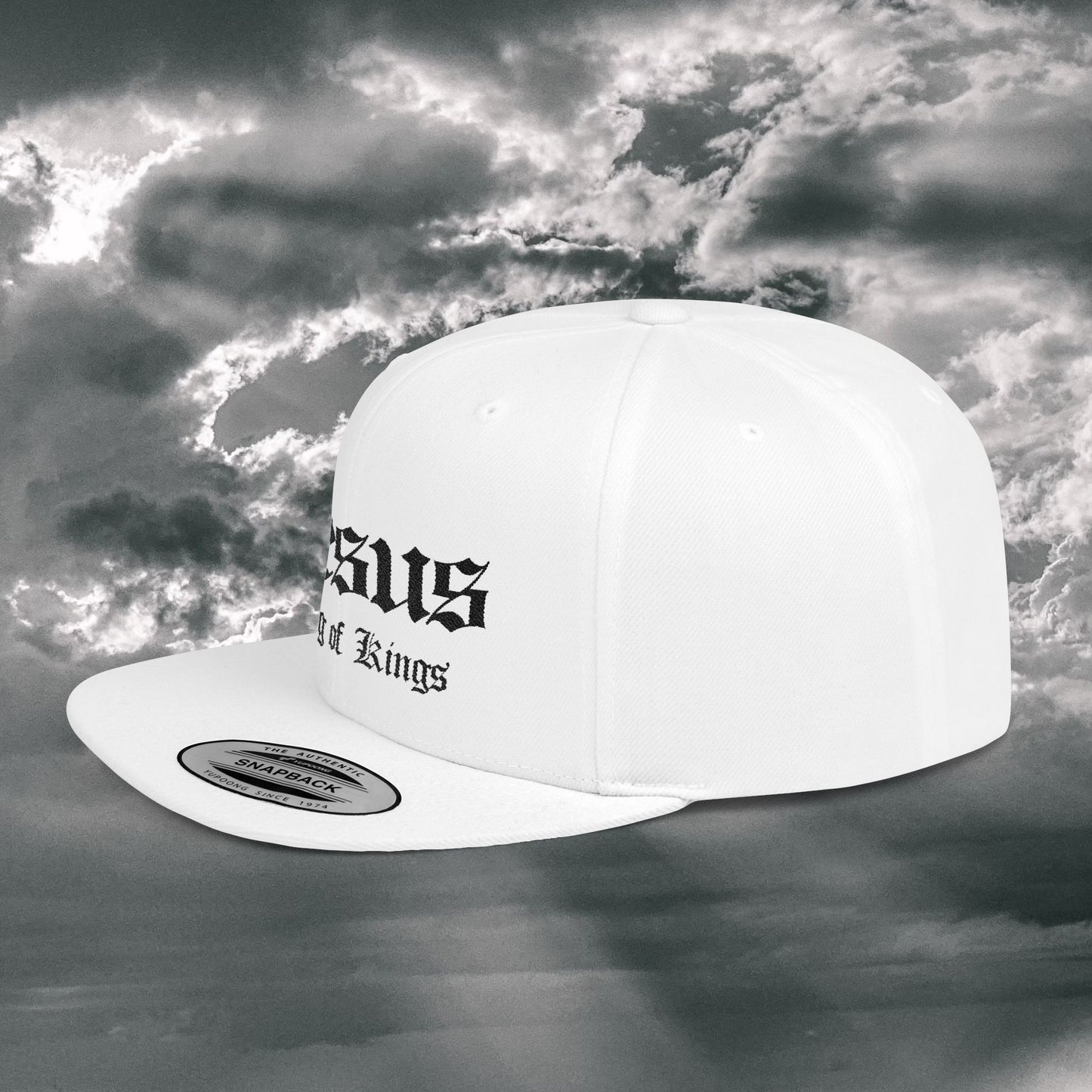 Jesus King of Kings Flat Bill Snapback Hat