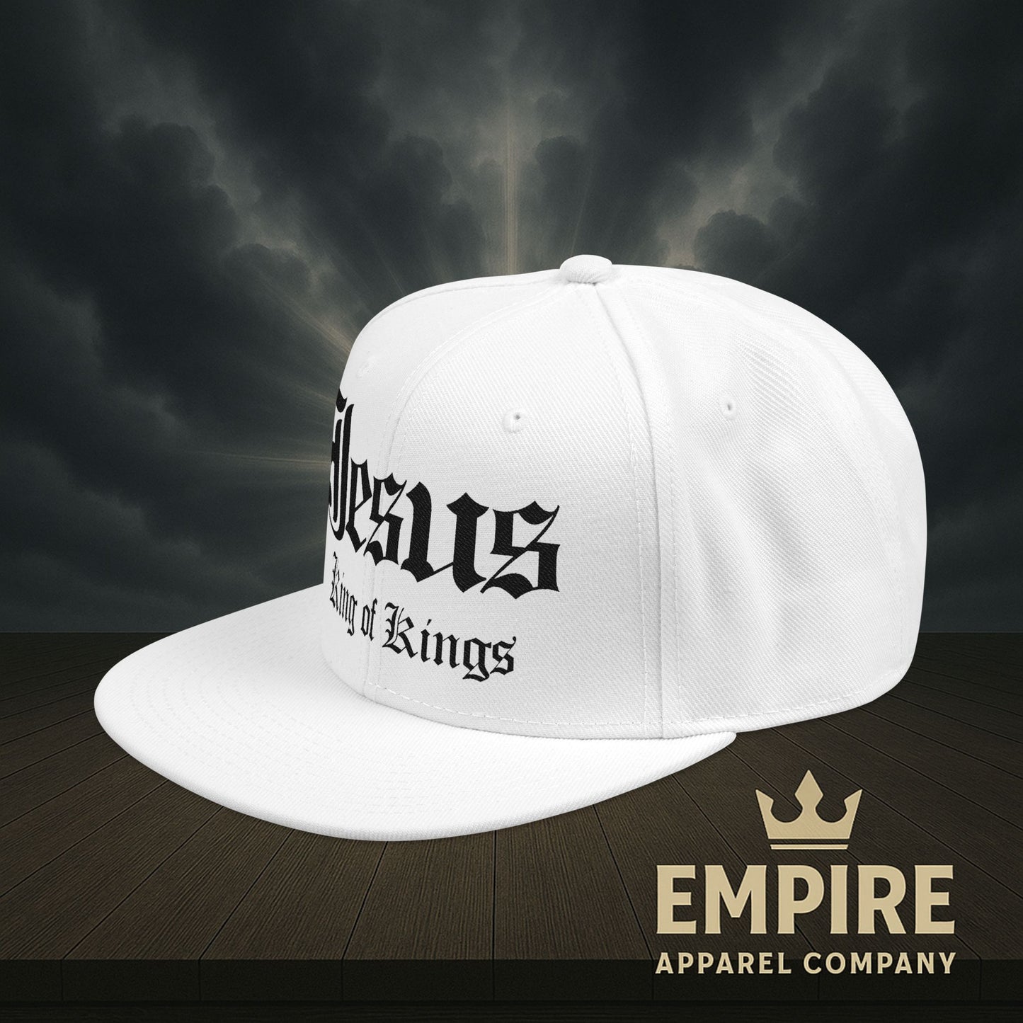 Snapback Jesus King of Kings Embroidered Hat