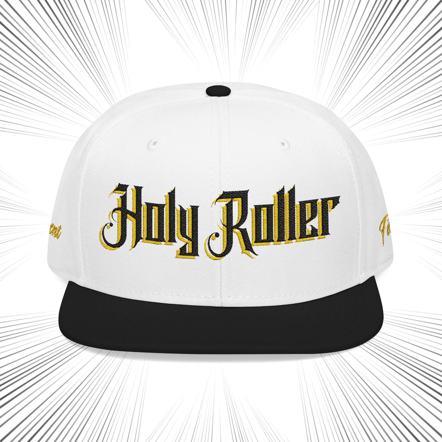 Holy Roller Embroidered Snapback Hat - Stylish & Unique Cap for Fashion Enthusiasts
