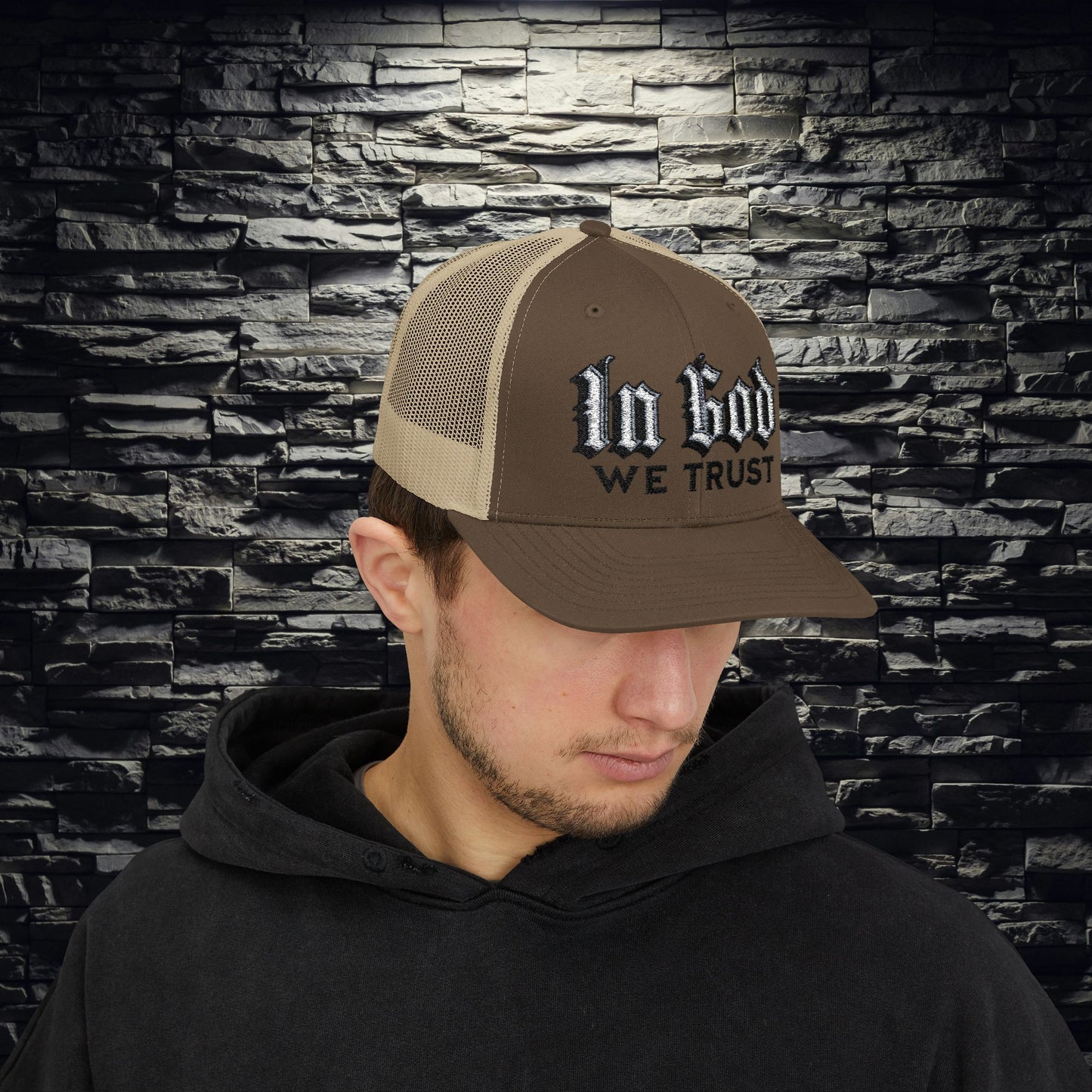 IN GOD WE TRUST" Snapback Trucker Hat | Patriotic Christian Hat