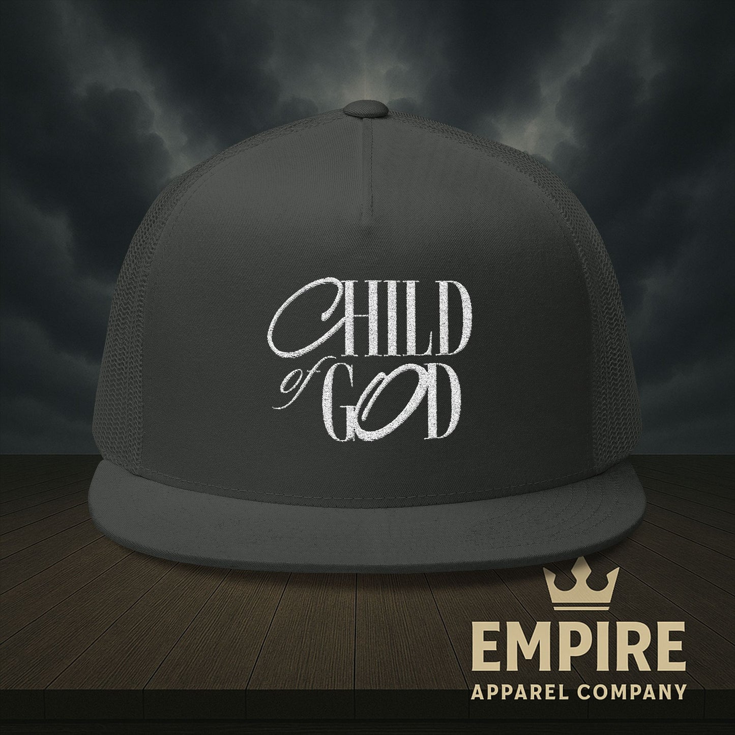 Embroidered Trucker Cap, Stylish Hat, Child of God Design, Faith-Based Apparel, Perfect Gift for Outdoor Activities, Summer Fashion