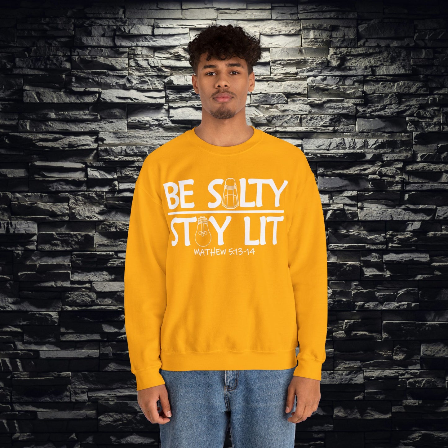 Be Salty Stay Lit Christian Sweatshirt