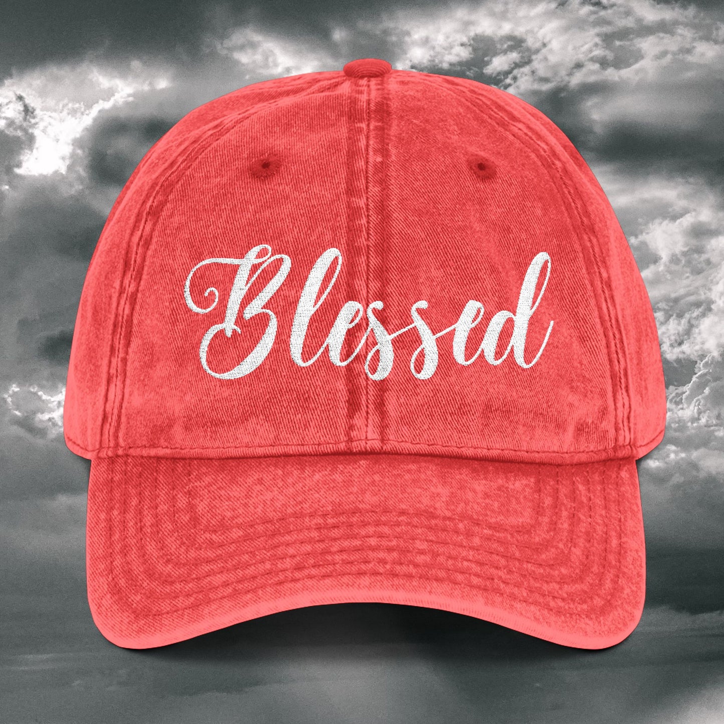 Blessed Vintage Embroidered Cap – Stylish Comfort for Everyday Wear