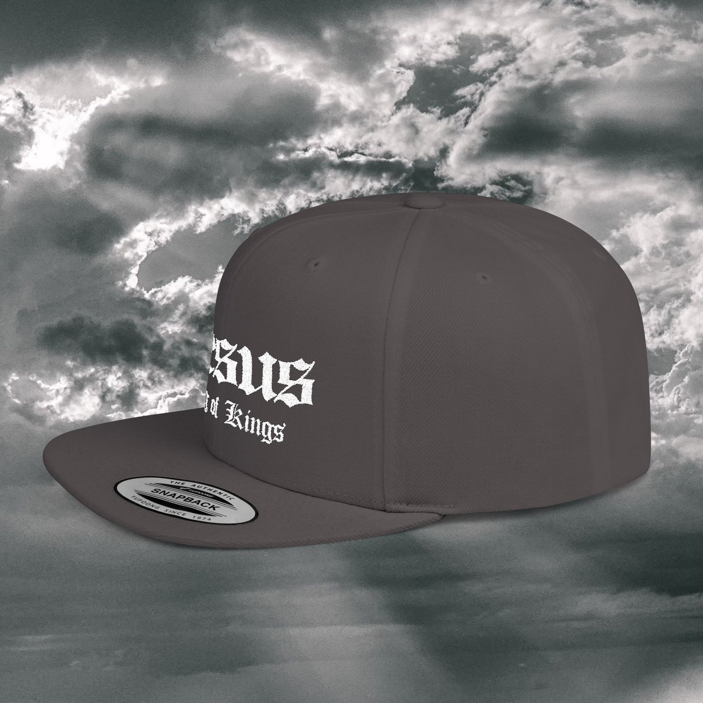 Jesus King of Kings Flat Bill Snapback Hat