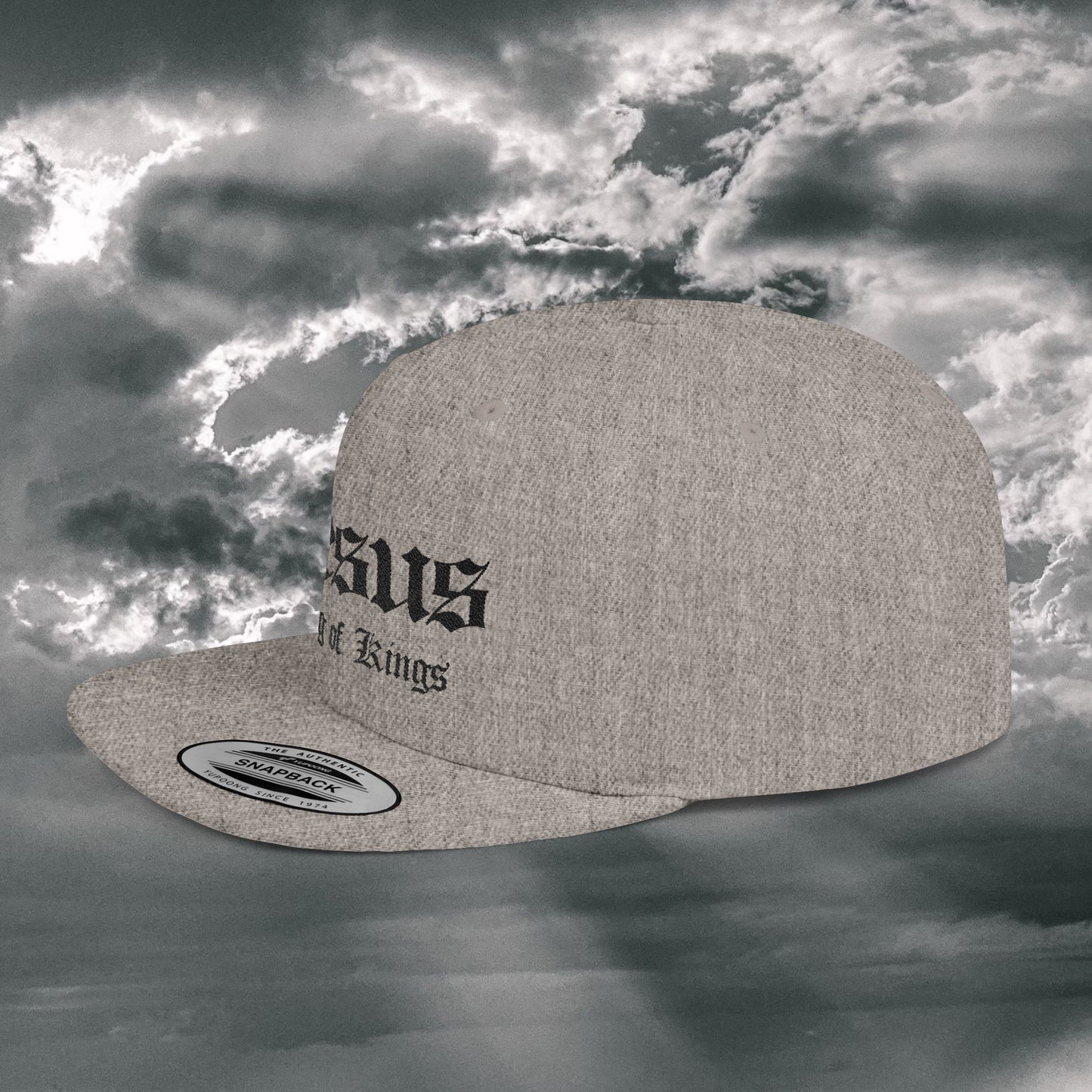 Jesus King of Kings Flat Bill Snapback Hat