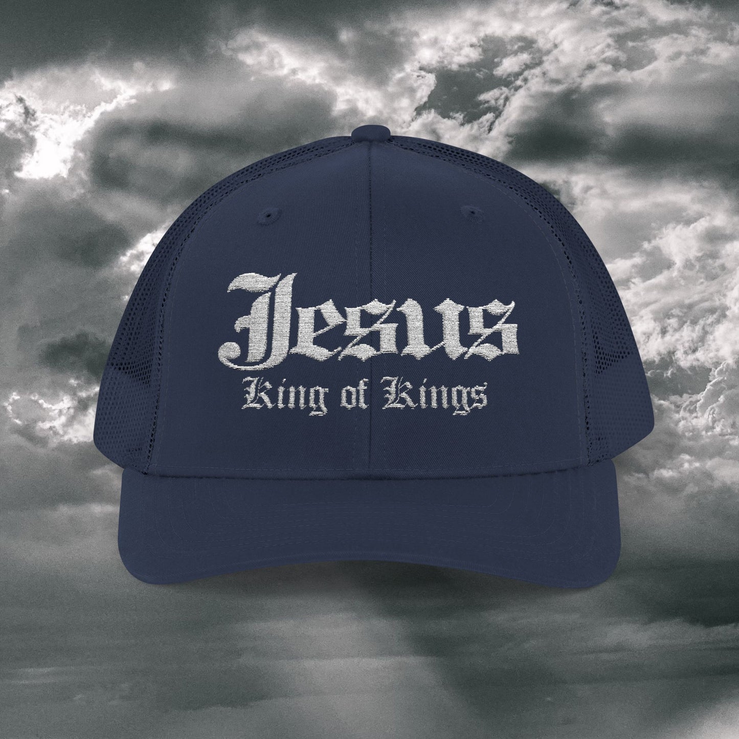 Jesus King of Kings Snapback Trucker Cap