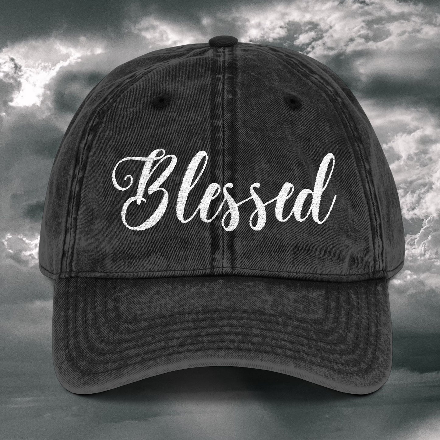 Blessed Vintage Embroidered Cap – Stylish Comfort for Everyday Wear