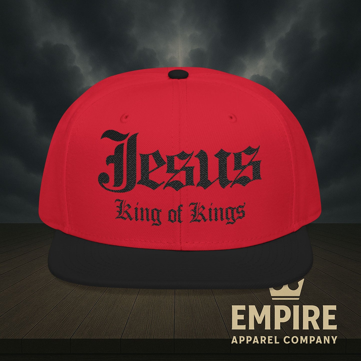 Snapback Jesus King of Kings Embroidered Hat