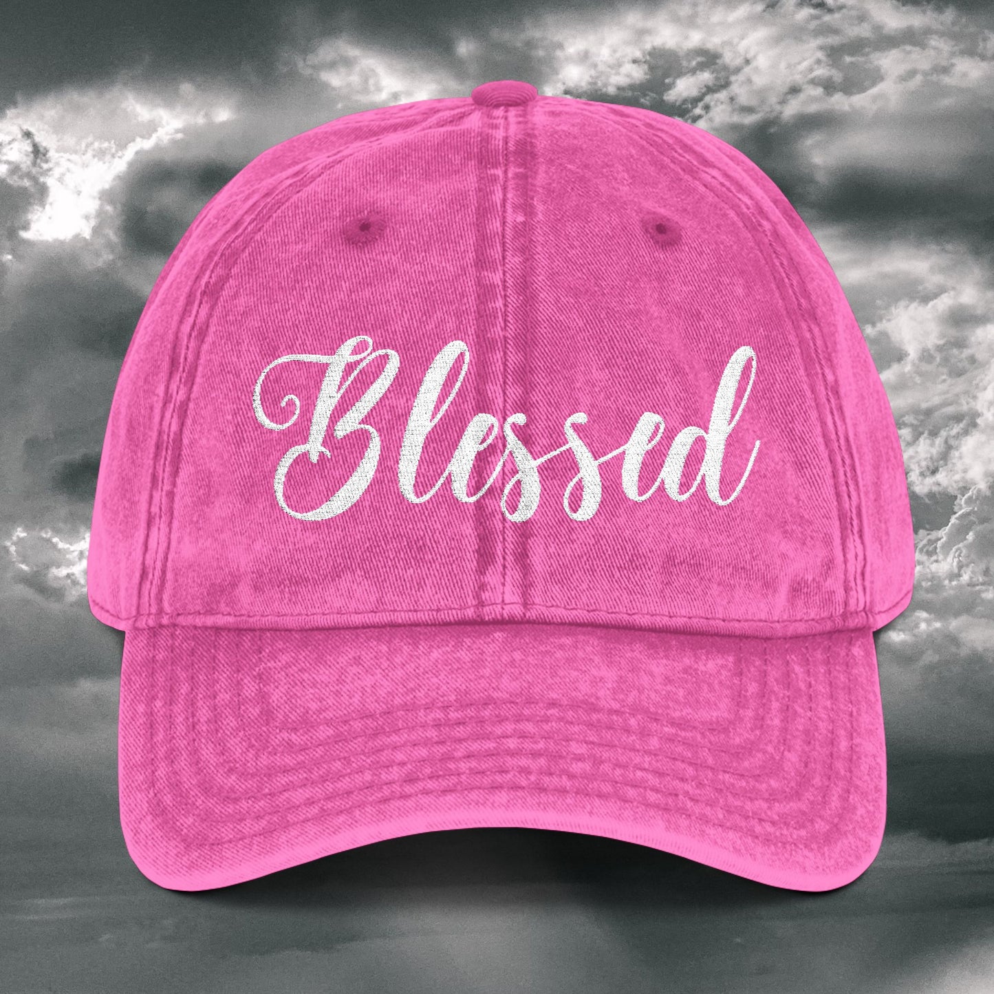 Blessed Vintage Embroidered Cap – Stylish Comfort for Everyday Wear