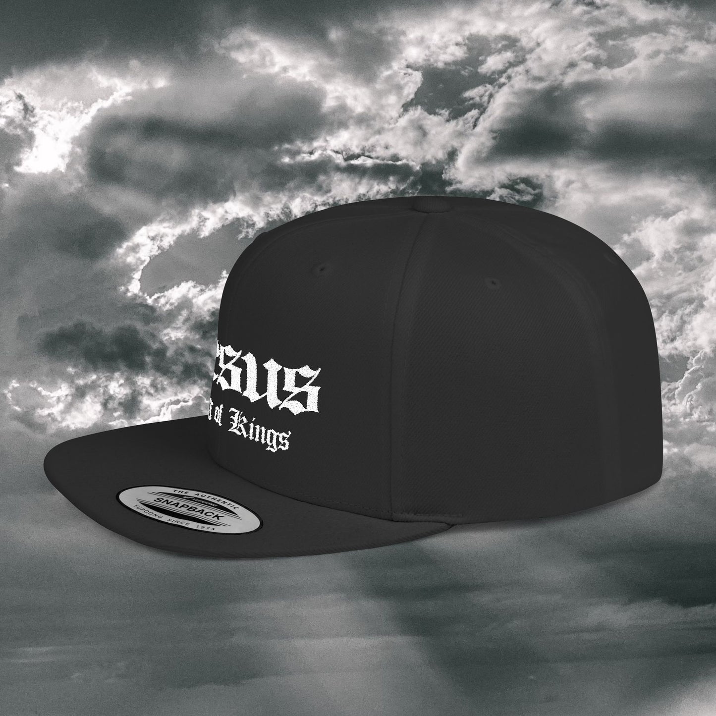 Jesus King of Kings Flat Bill Snapback Hat