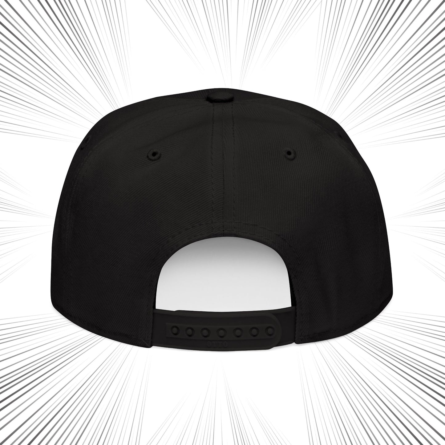 Snapback Hat with Chi Rho Alpha and Omega Embroidery