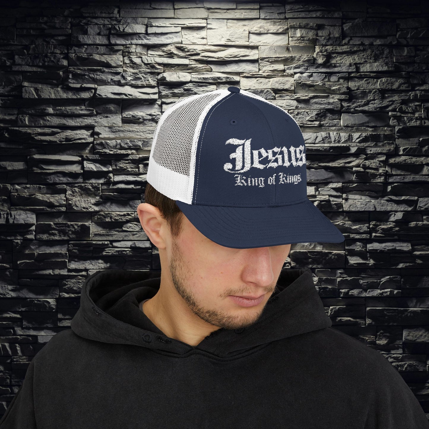 Jesus King of Kings Snapback Trucker Cap