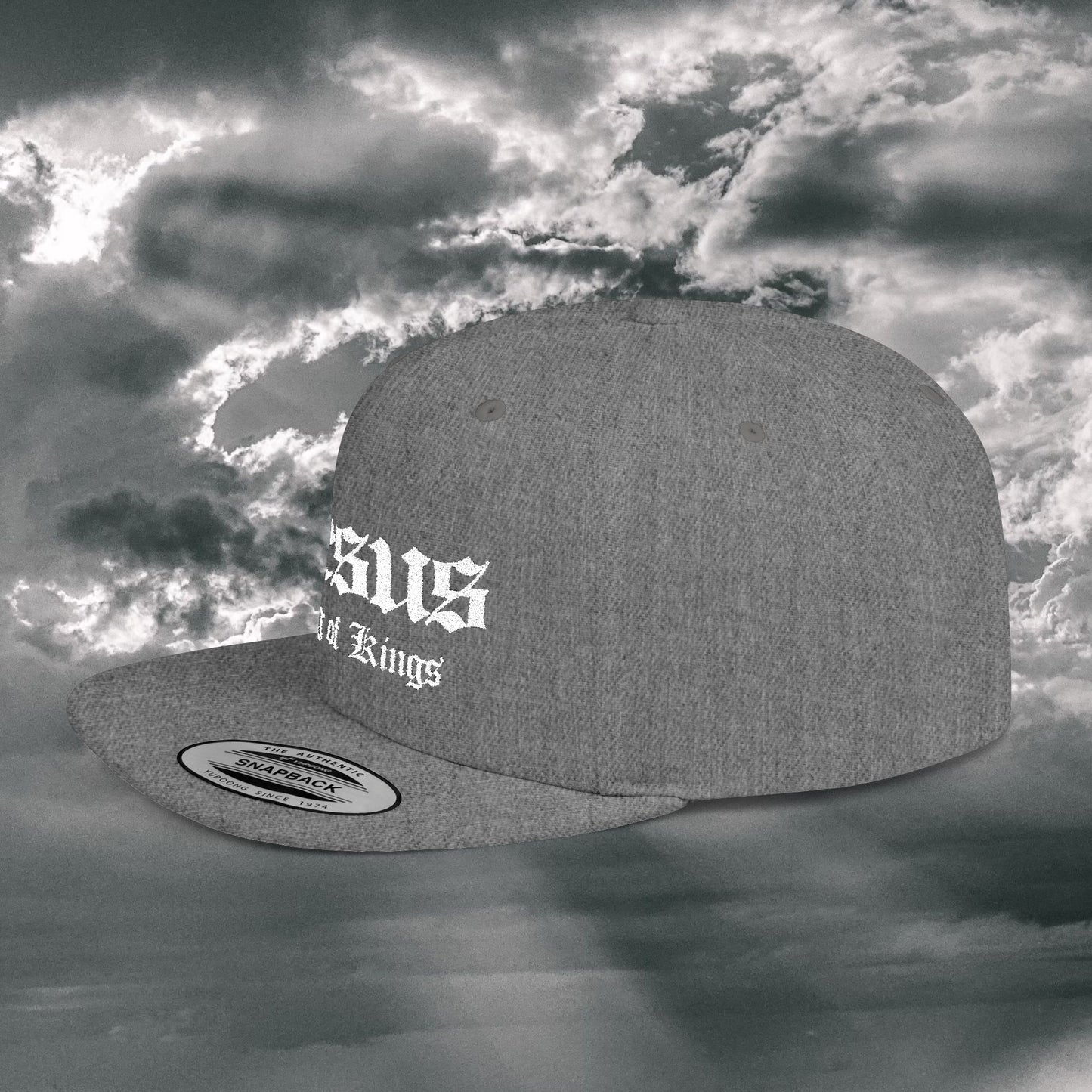 Jesus King of Kings Flat Bill Snapback Hat