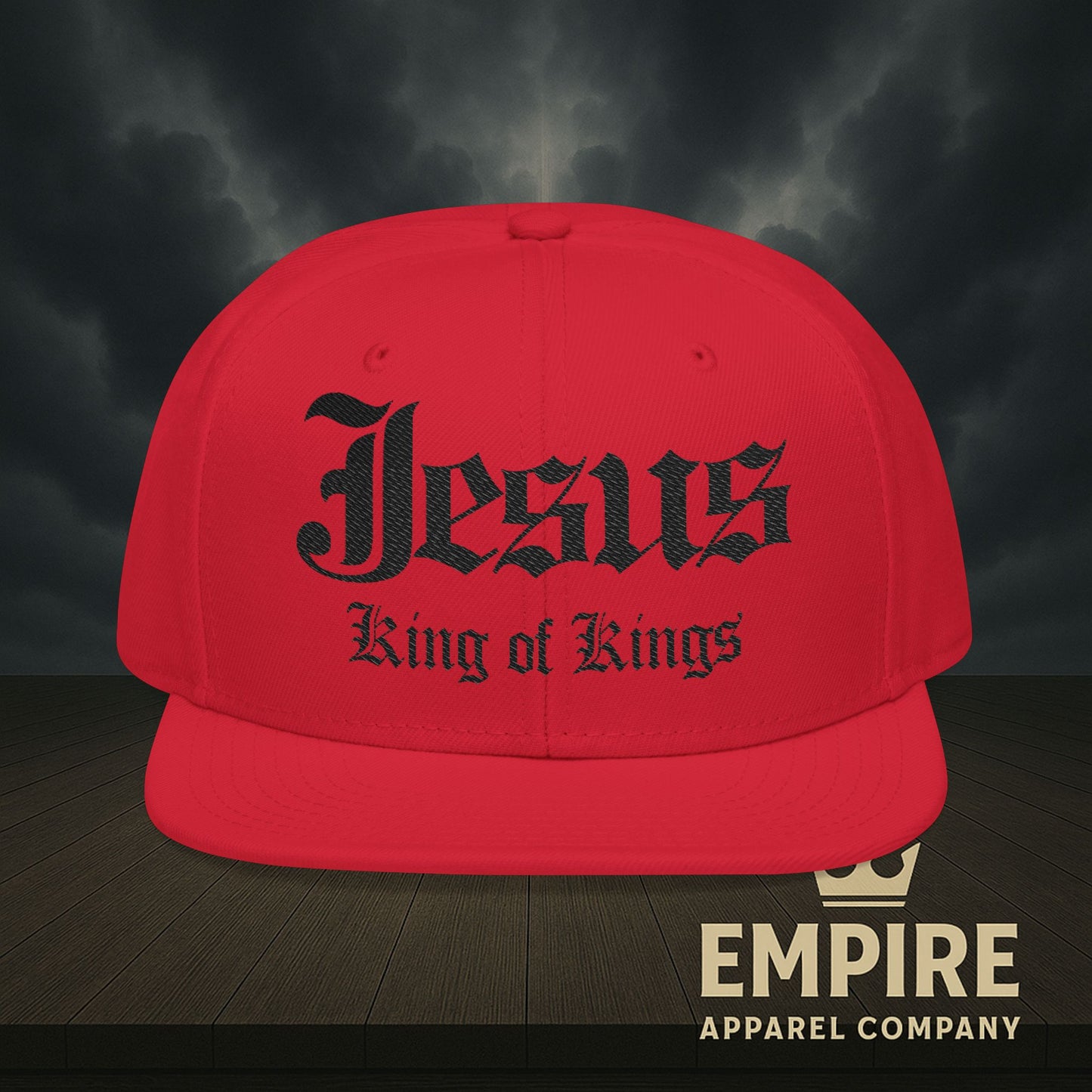 Snapback Jesus King of Kings Embroidered Hat