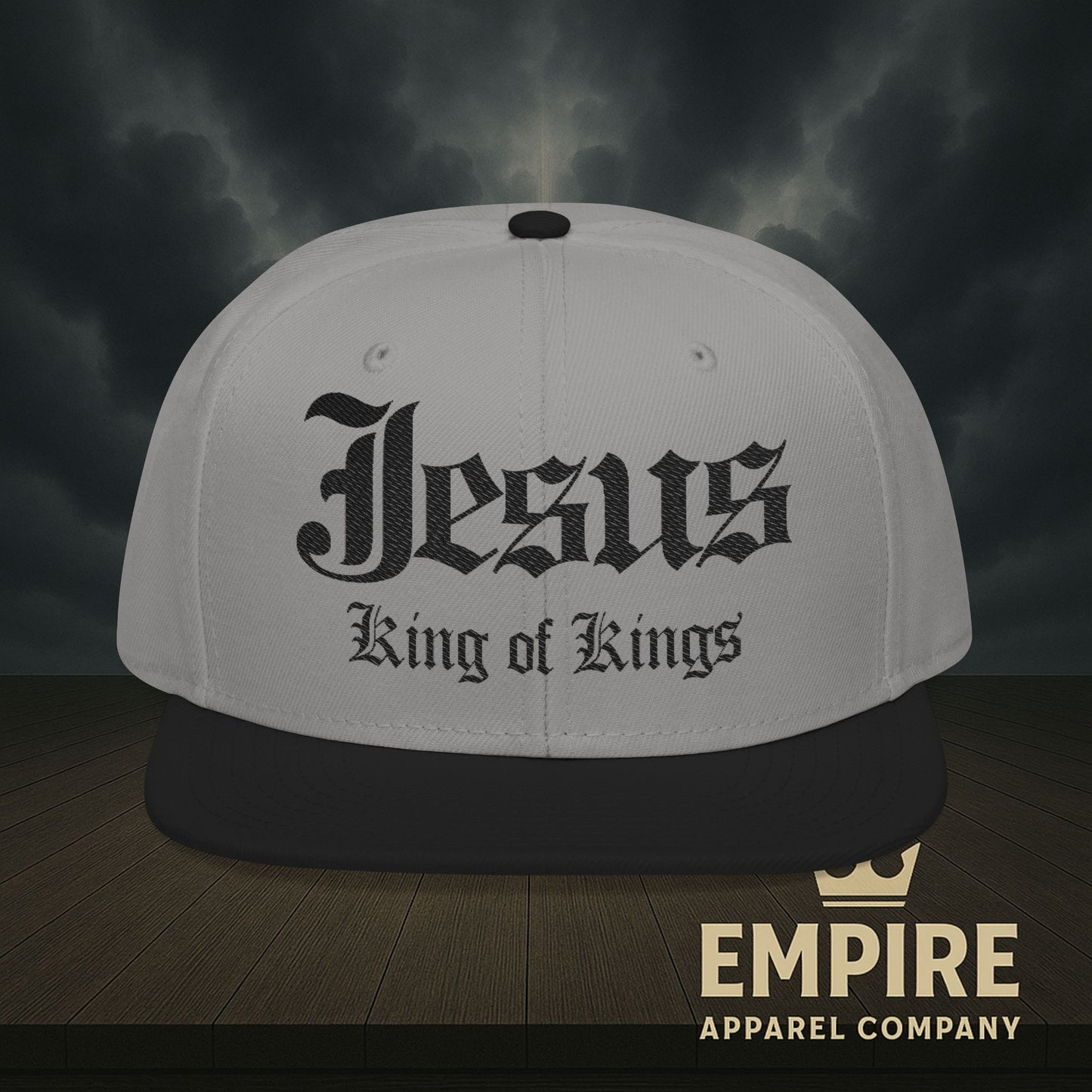 Snapback Jesus King of Kings Embroidered Hat