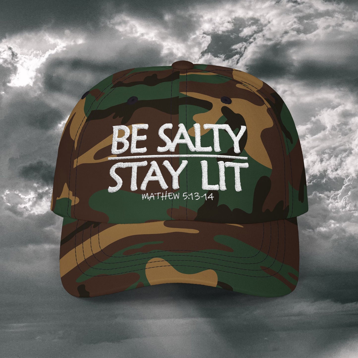 Be Salty Stay Lit Dad Hat