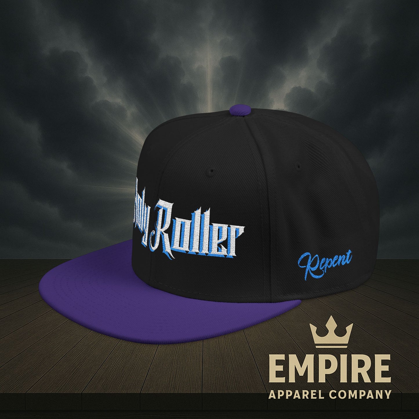 Holy Roller Embroidered Snapback Hat