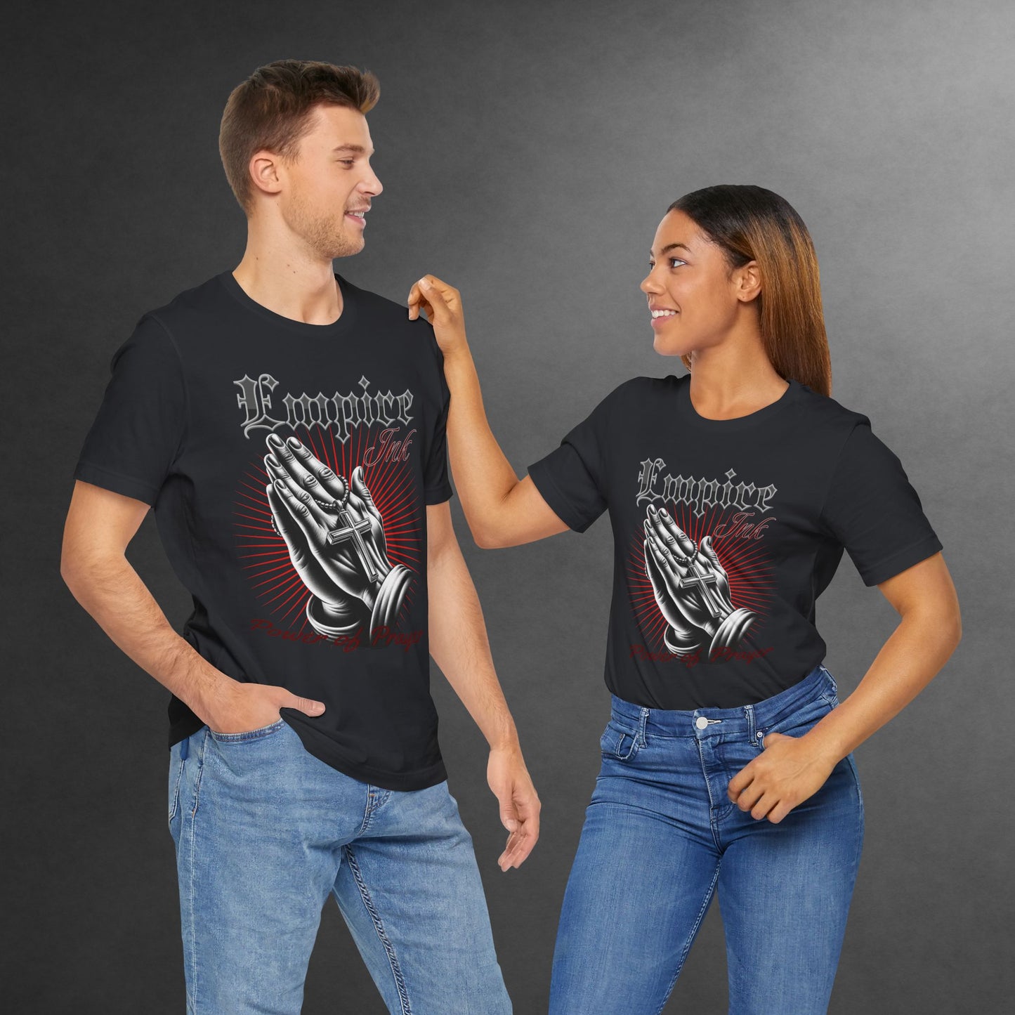 Praying Hands Tee | Empire Ink Apparel | Power of Prayer Shirt | Christian Streetwear | Unisex Faith Tee