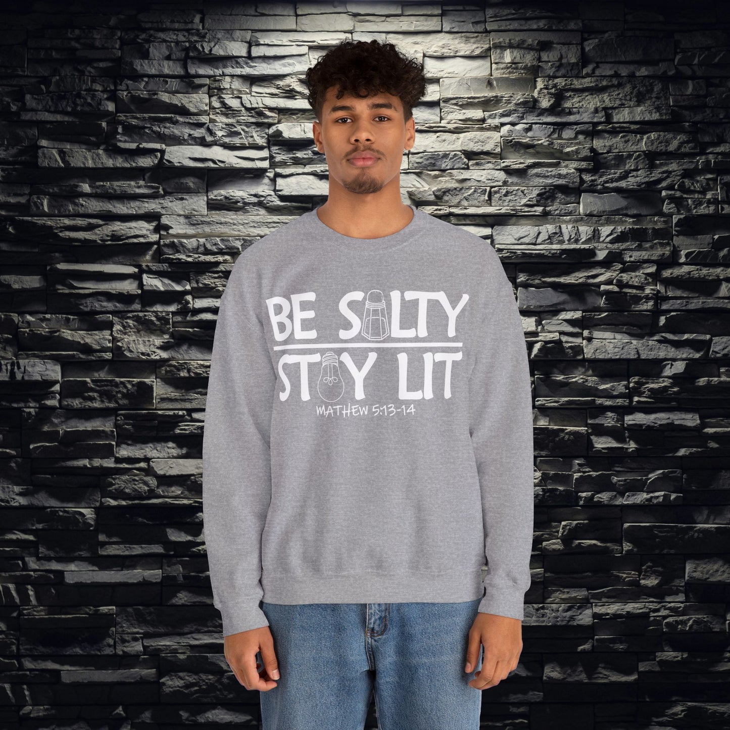 Be Salty Stay Lit Christian Sweatshirt