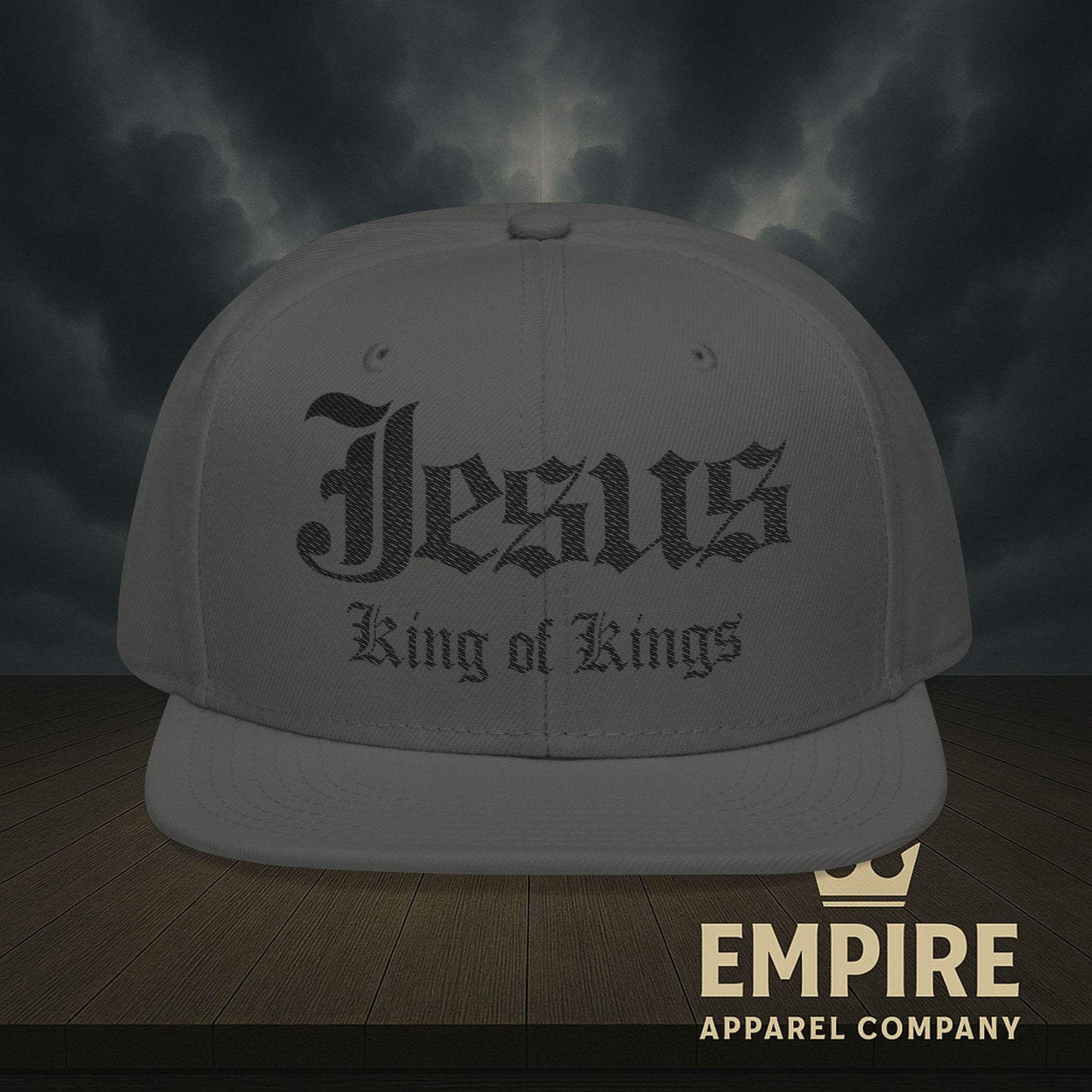 Snapback Jesus King of Kings Embroidered Hat