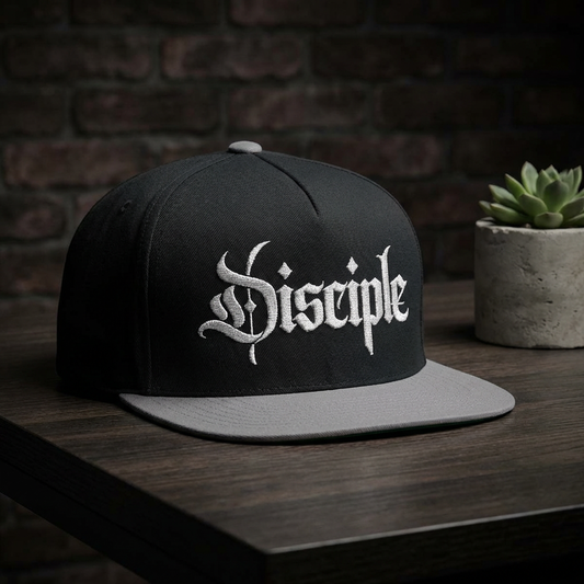Disciple Hat Flat Bill Cap | Embroidered Religious Baseball Cap