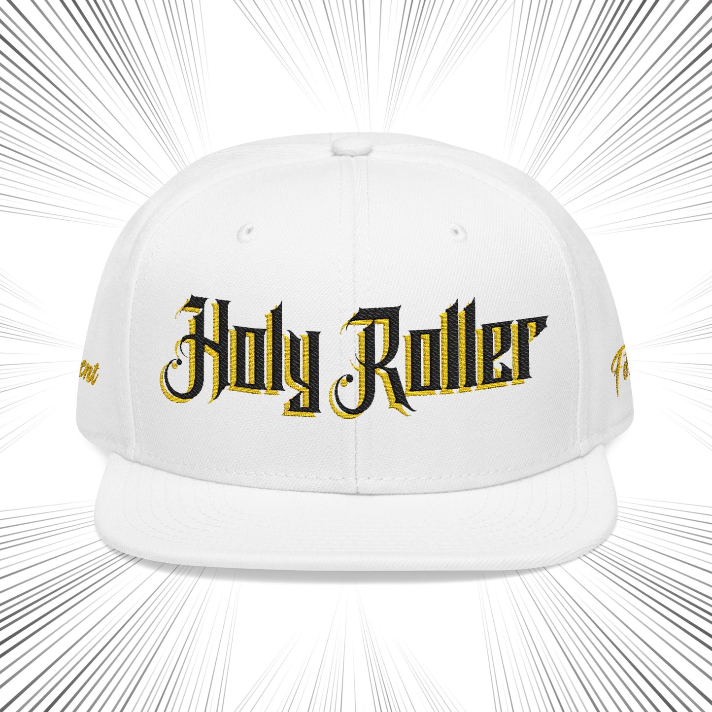 Holy Roller Embroidered Snapback Hat - Stylish & Unique Cap for Fashion Enthusiasts