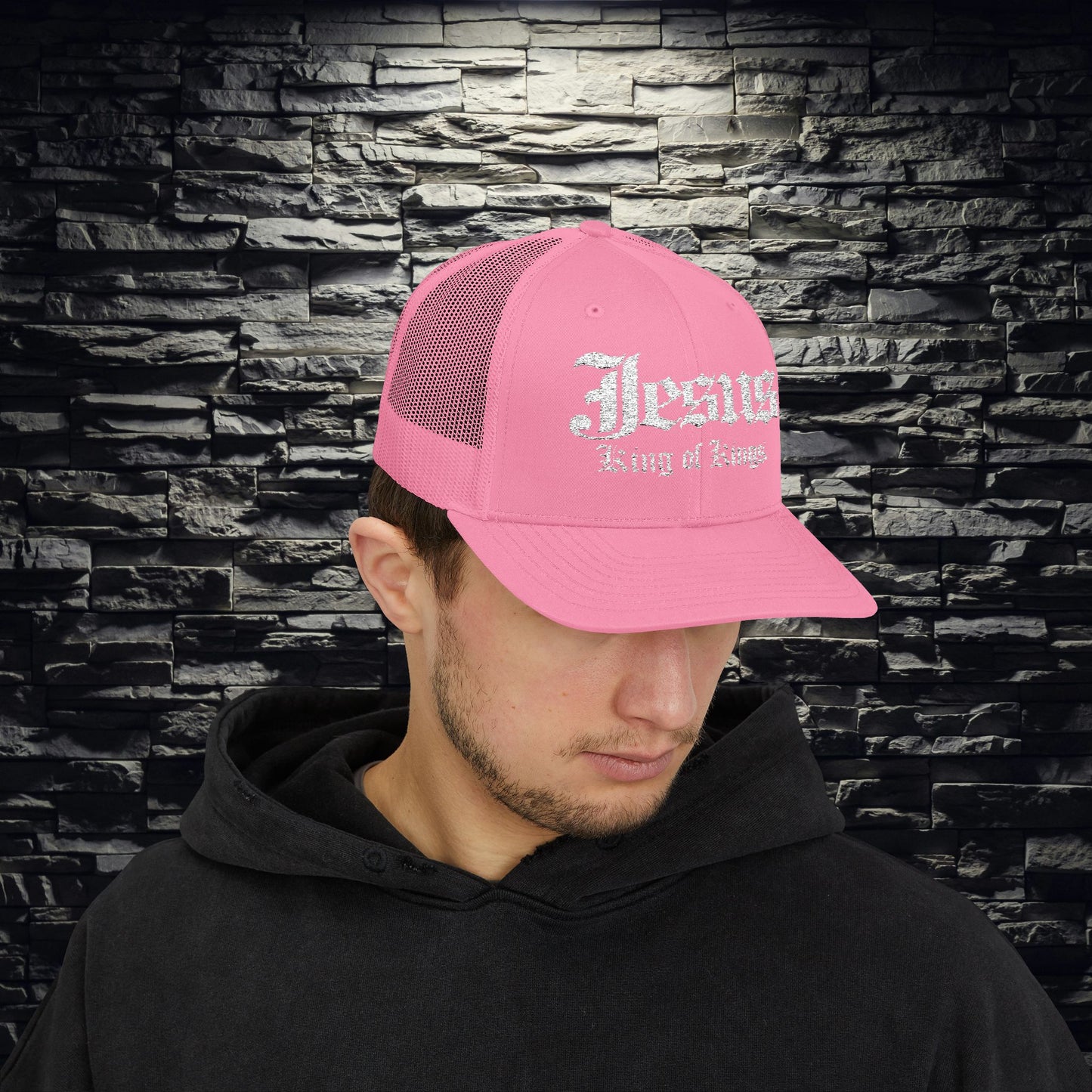 Jesus King of Kings Snapback Trucker Cap