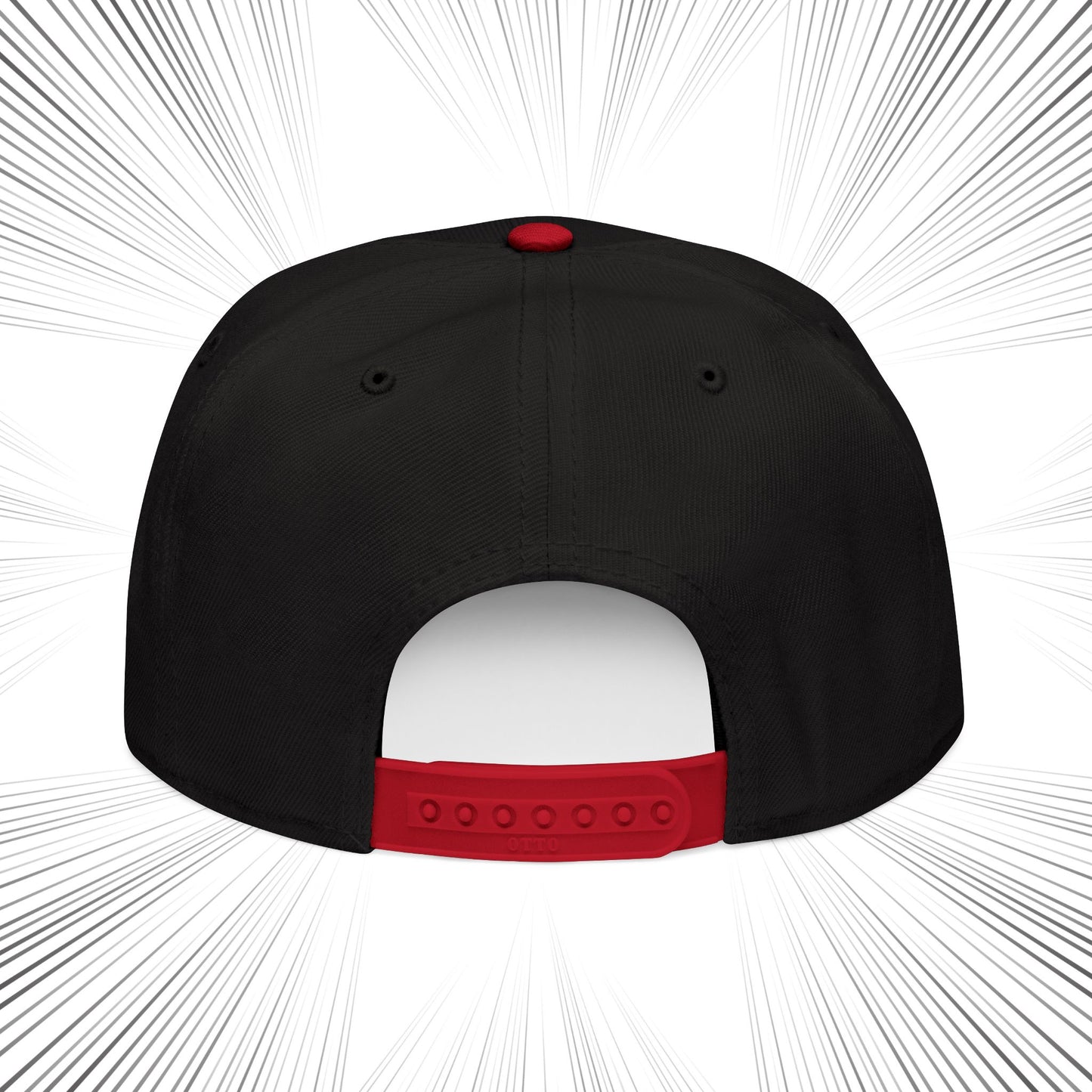 Snapback Hat with Chi Rho Alpha and Omega Embroidery