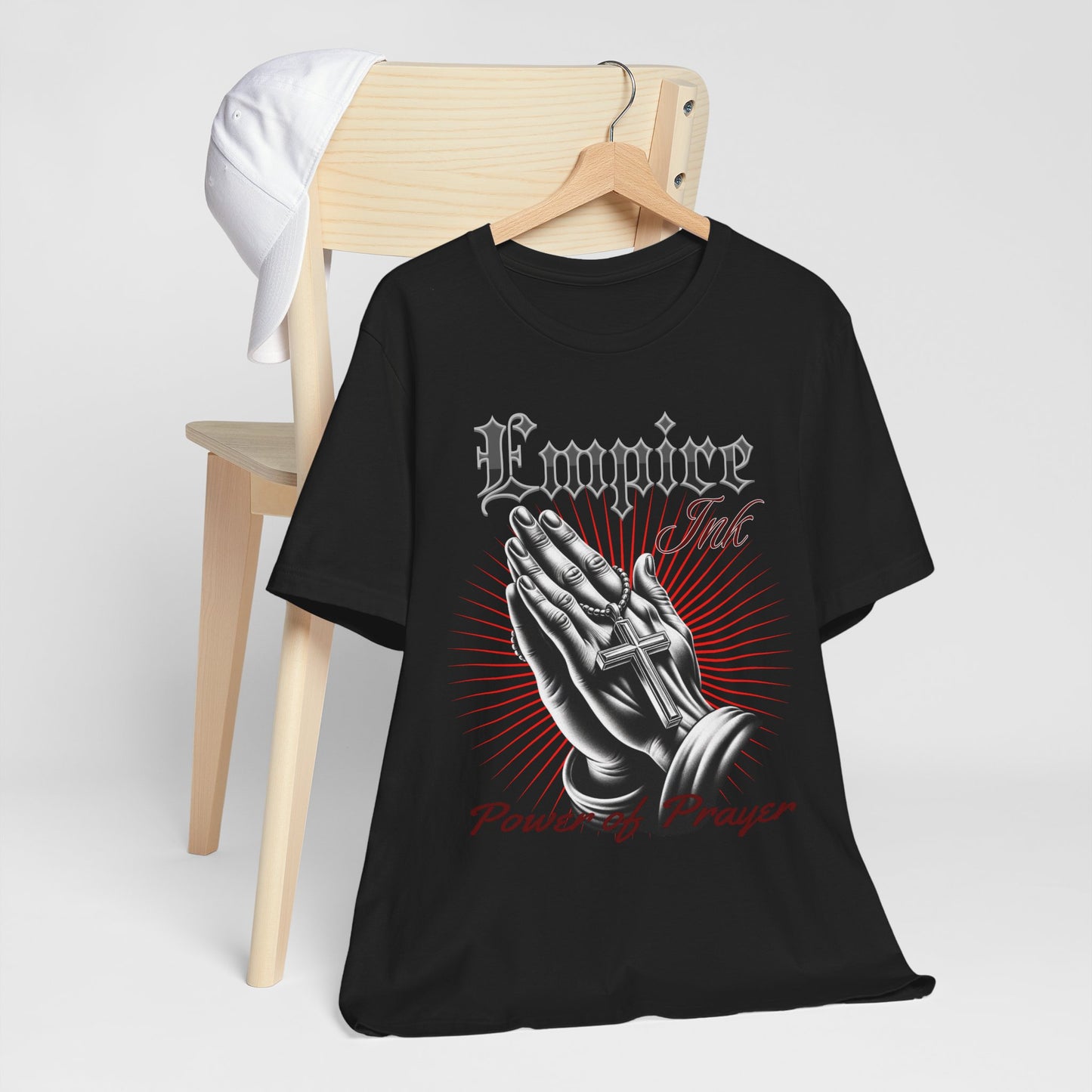 Praying Hands Tee | Empire Ink Apparel | Power of Prayer Shirt | Christian Streetwear | Unisex Faith Tee