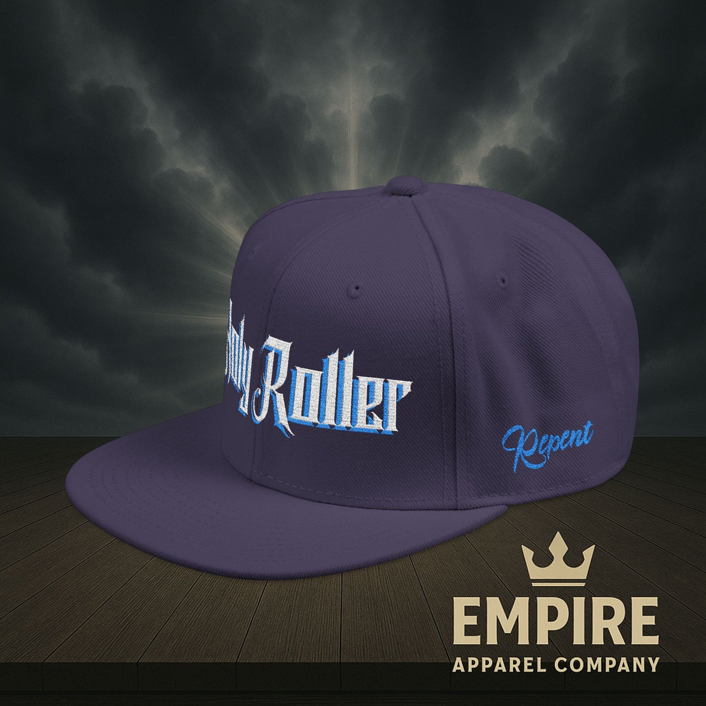 Holy Roller Embroidered Snapback Hat