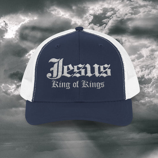 Jesus King of Kings Snapback Trucker Cap