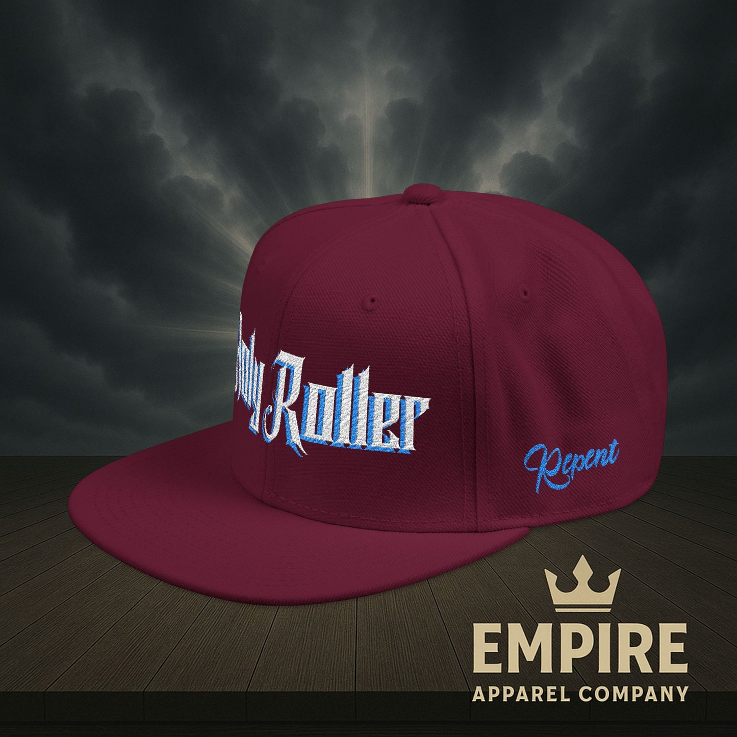 Holy Roller Embroidered Snapback Hat