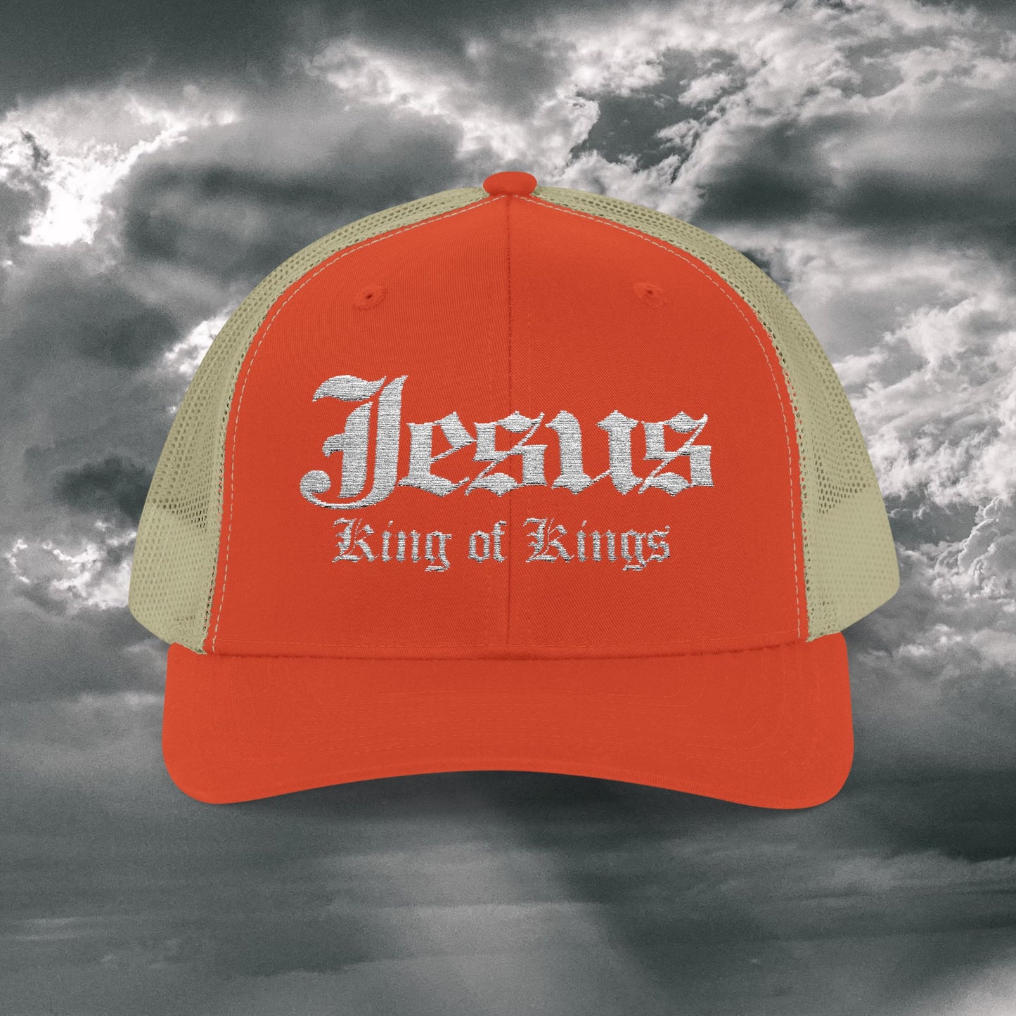 Jesus King of Kings Snapback Trucker Cap