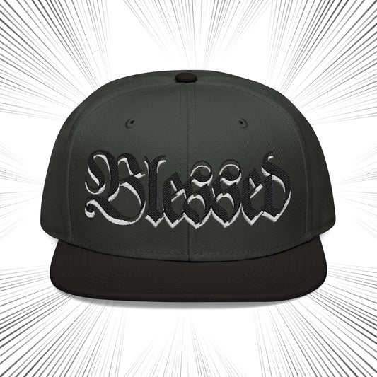 Embroidered Blessed Snapback Hat