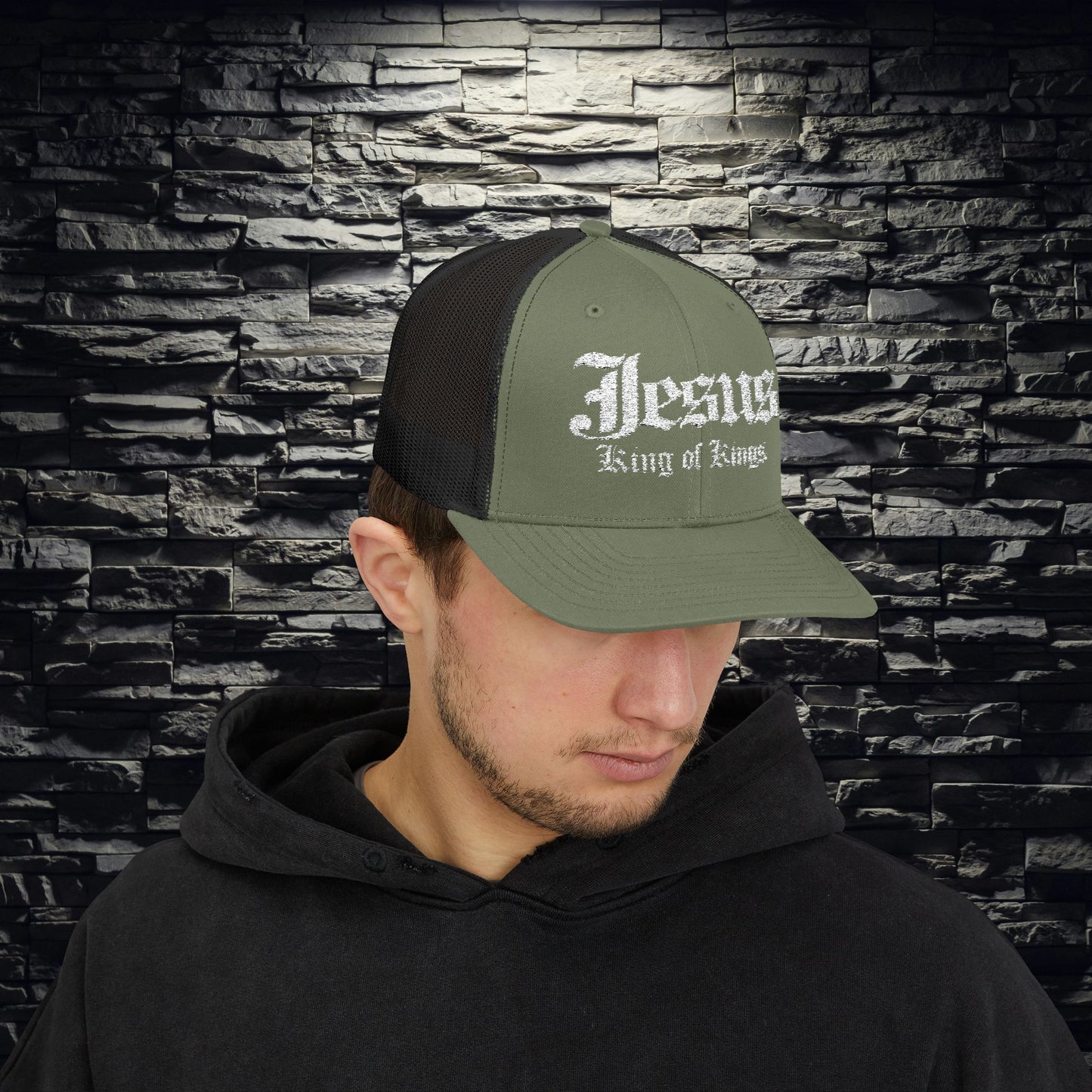 Jesus King of Kings Snapback Trucker Cap