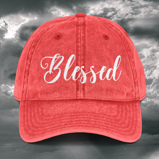 Blessed Vintage Embroidered Cap – Stylish Comfort for Everyday Wear