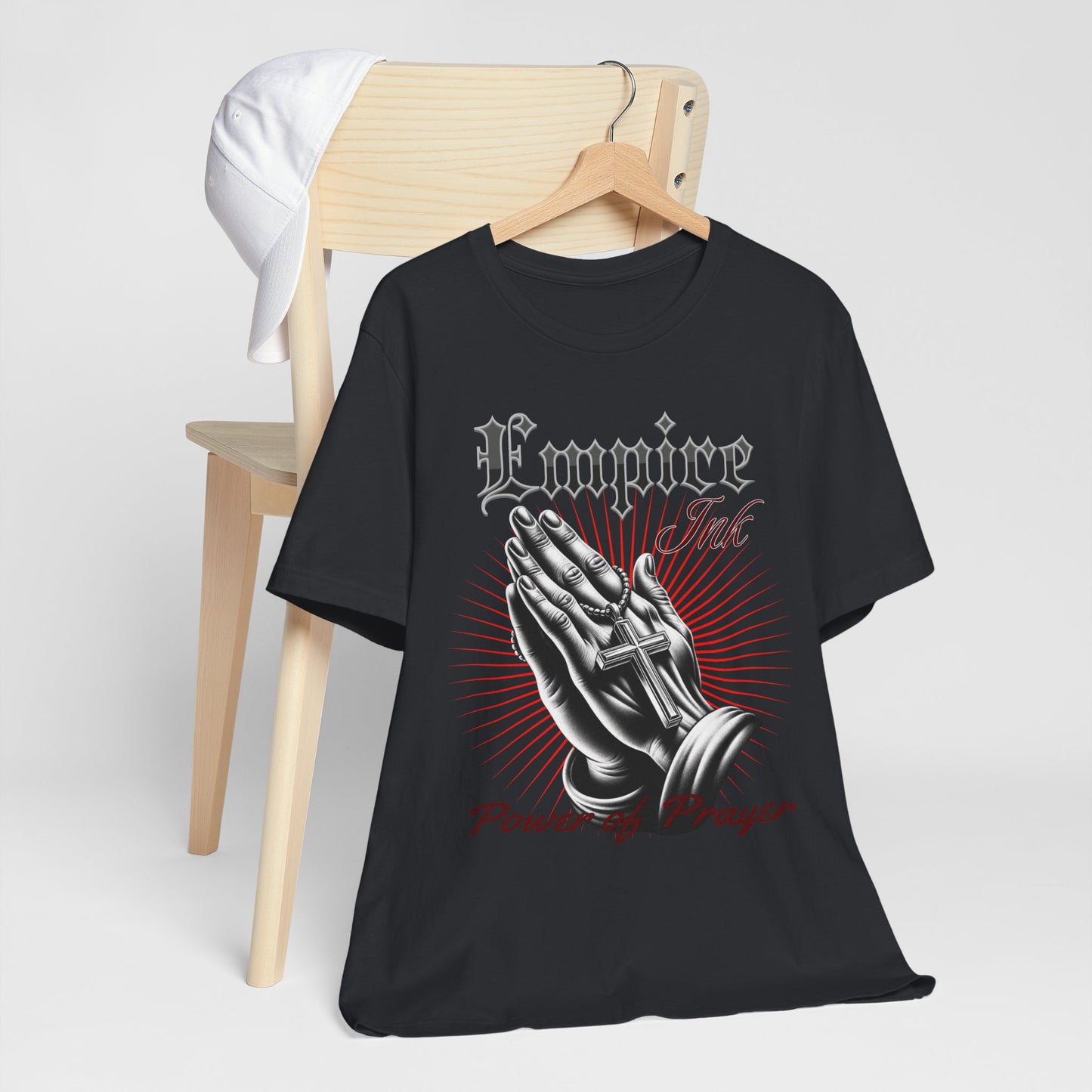 Praying Hands Tee | Empire Ink Apparel | Power of Prayer Shirt | Christian Streetwear | Unisex Faith Tee