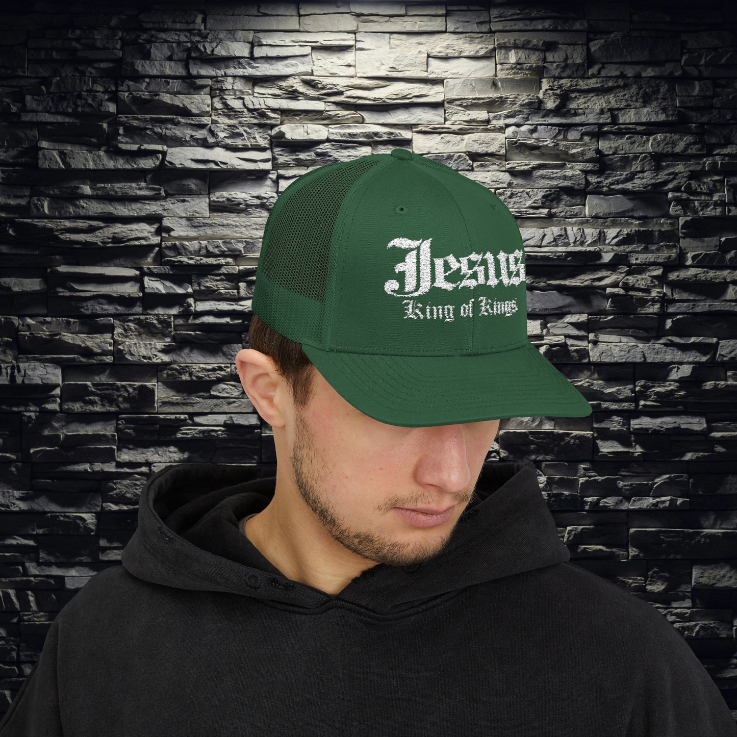 Jesus King of Kings Snapback Trucker Cap